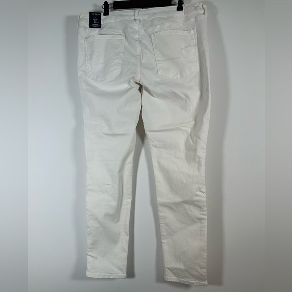 American Eagle White Power Fit Super Stretch Jeggings Low Rise Jeans 20 Long New - Picture 3 of 8